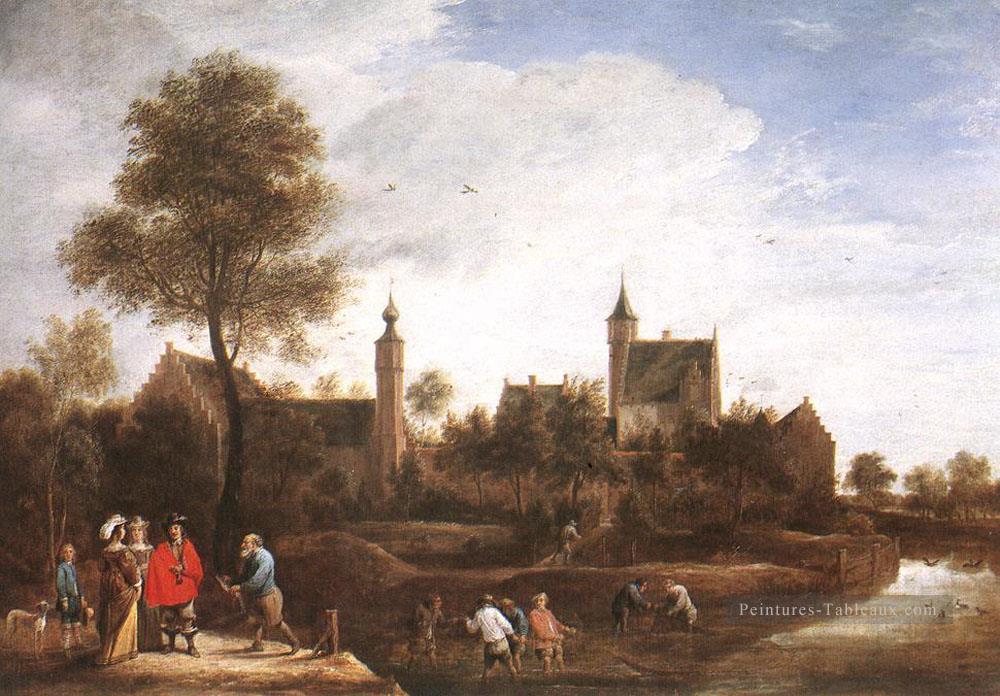 Vue de Het Sterckshof près d’Anvers David Teniers le Jeune Peintures à l'huile